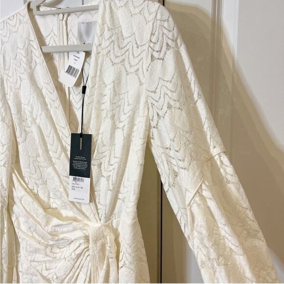Acler Ivory Lace Long Sleeve Dress - Picture 5 of 15